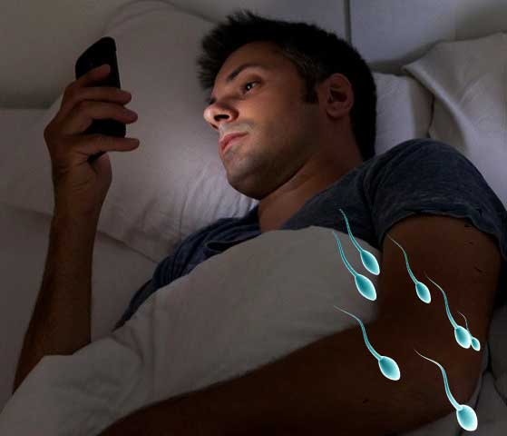 Sperm quality decreases due to nightly smartphone use